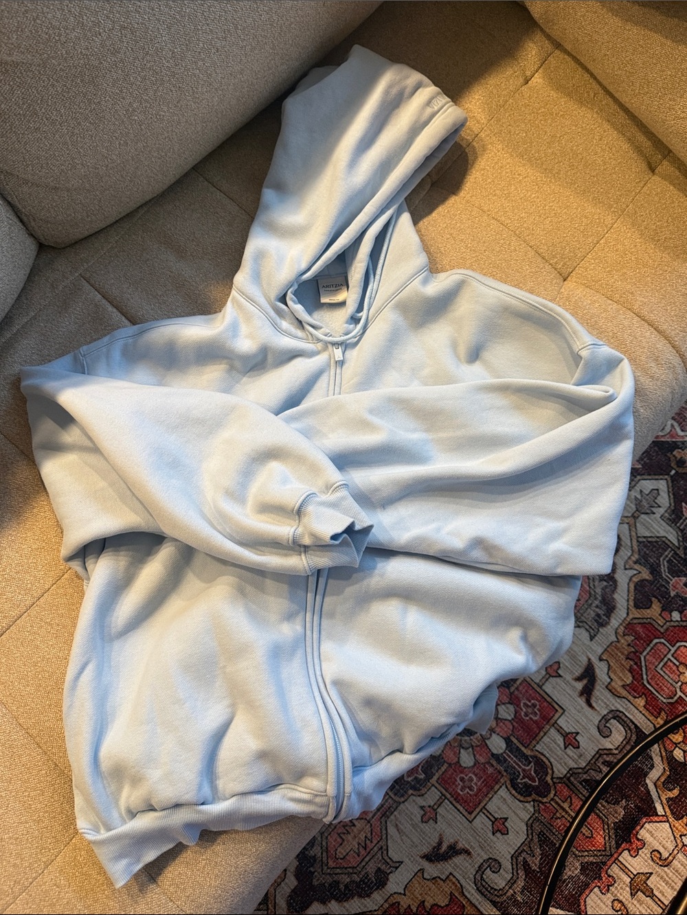NWOT - Aritzia Sweatfleece Mega Fit Zip Hoodie